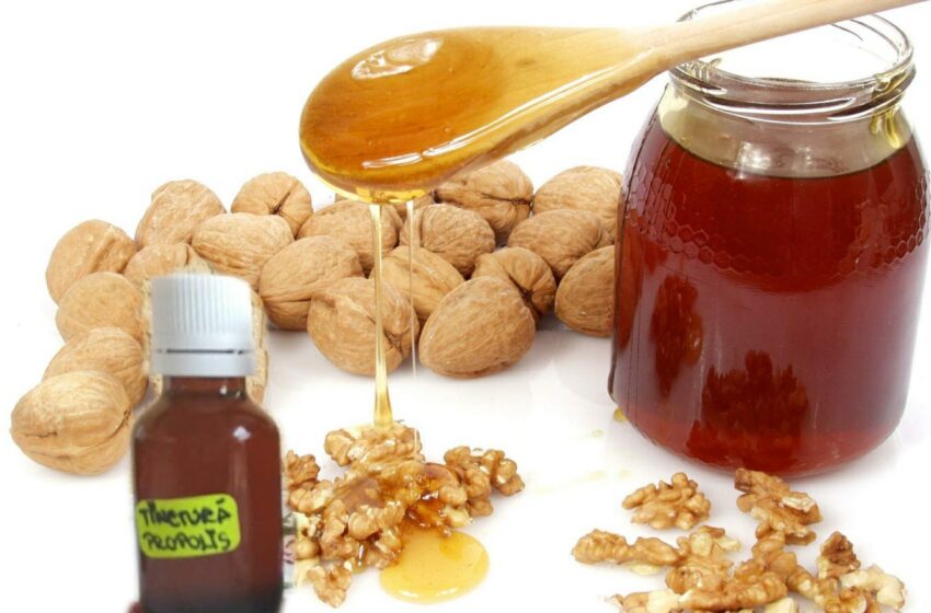  Miere,propolis si nuca- o sursa plina de vitamine care intareste si ferește organismul de viruși și bacterii. Mod de preparare.
