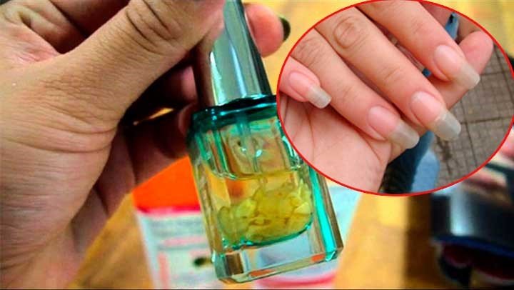  Usturoi, lămâie și vitamina E pentru a crește unghiile puternice în mod natural