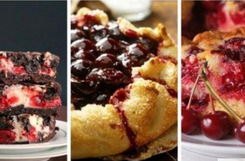  4 deserturi delicioase cu visine