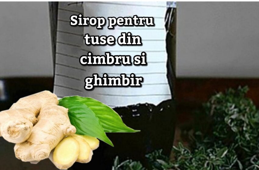  Acest sirop din cimbru si ghimbir va opri orice tuse!