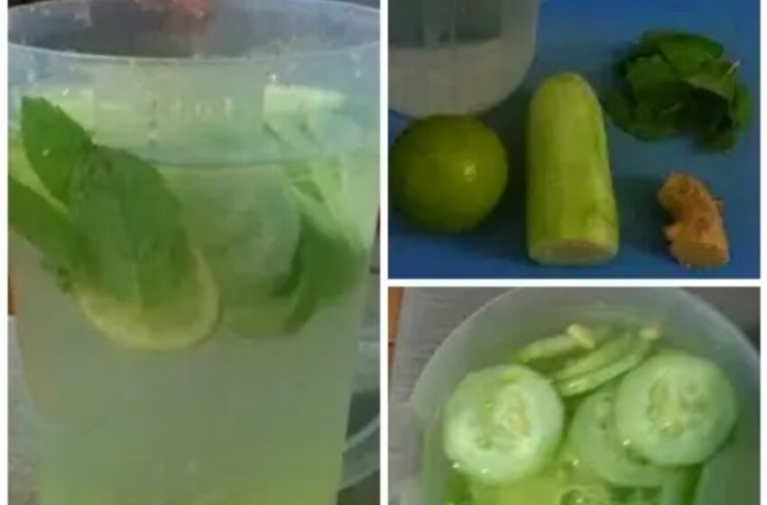  Apa de lămâie, castravete și ghimbir reduce greutatea și burta în câteva zile