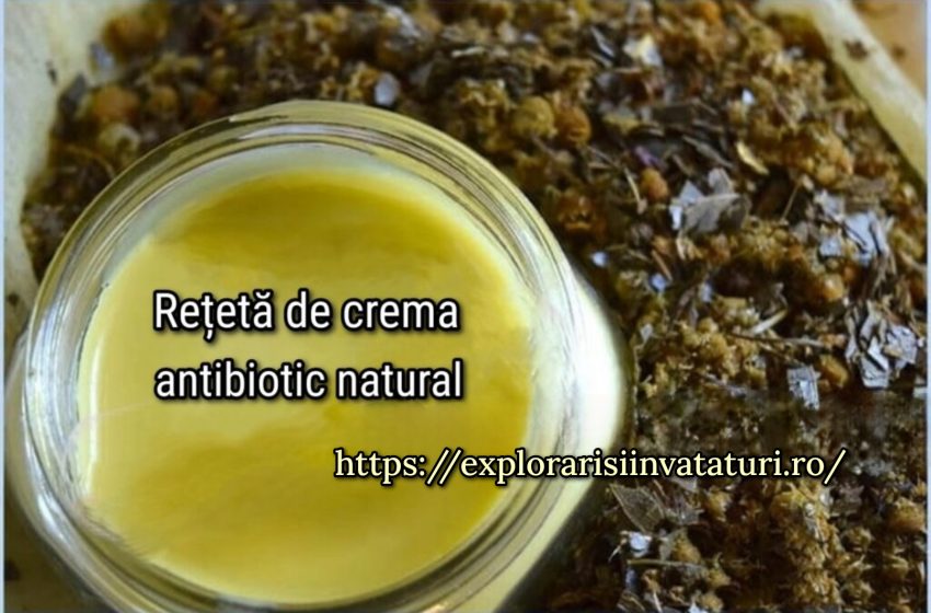  Reteta de crema cu antibiotice naturale de casa
