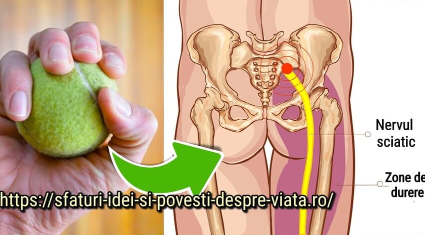 Masaj simplu acasă cu ajutorul mingilor de tenis. Calmează durerea din nervul sciatic în câteva minute!