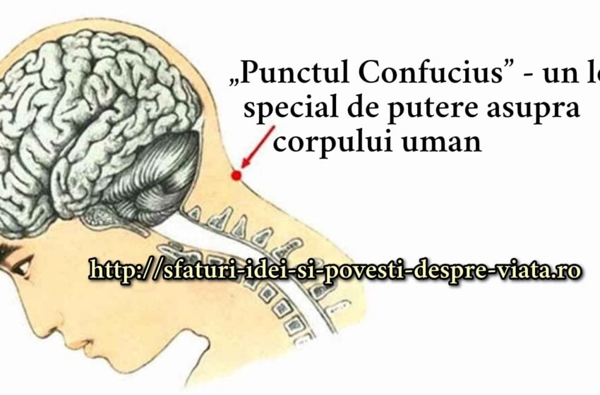  „Punctul Confucius” – un loc special de putere asupra corpului uman