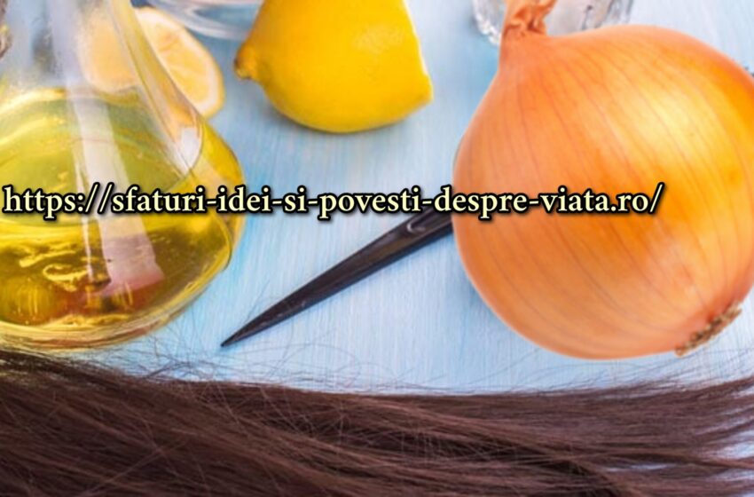  Patru retete de masti  cu ceapa pentru regenerarea parului.