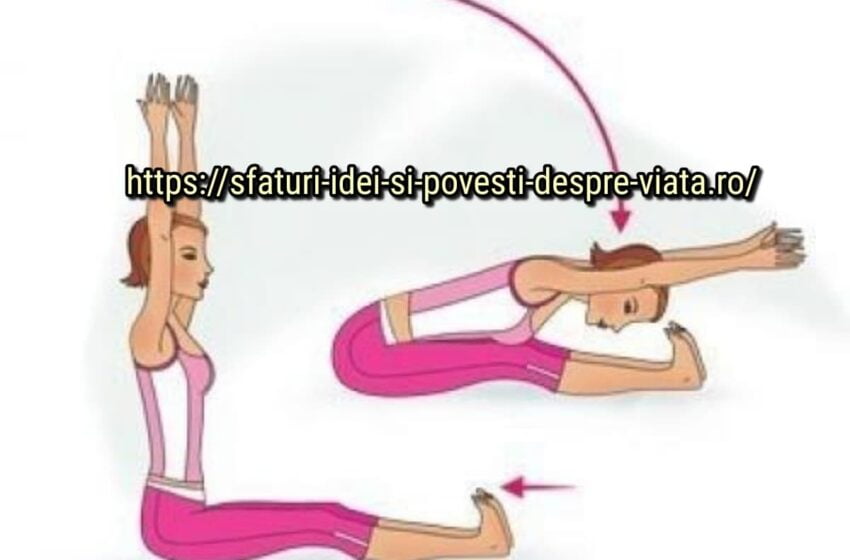  Un set de exerciții de întindere pentru cei care vor să slăbească.