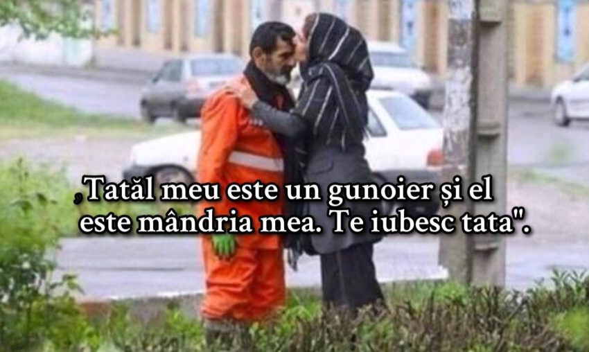  Tatăl  îi cere fiicei sale să nu dezvăluie că este gunoier. Fiica cu dragoste și mândrie arată fotografia tatalui pe rețelele de socializare care devine virală
