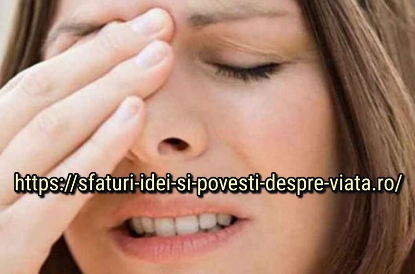  Un masaj sinusal simplu si eficient poate rezolva multe probleme cu un nas care nu respira bine