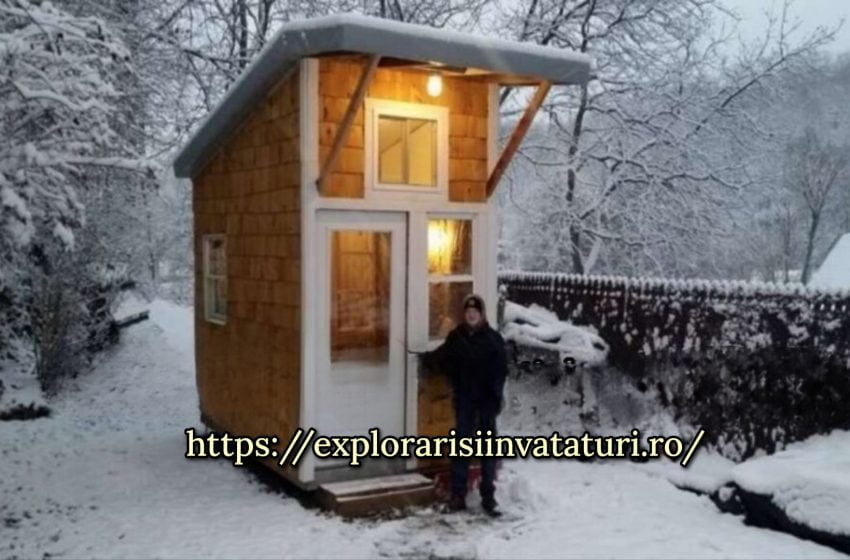  Tânărul de 13 ani și-a construit propria mini-casă în curtea din spate. Interiorul său este absolut uimitor!