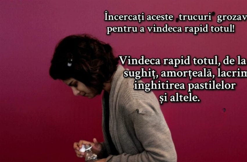 Încercați aceste „trucuri” grozave pentru a vindeca rapid totul, de la sughiț, amorțeală, lacrimi , inghitirea pastilelor și altele