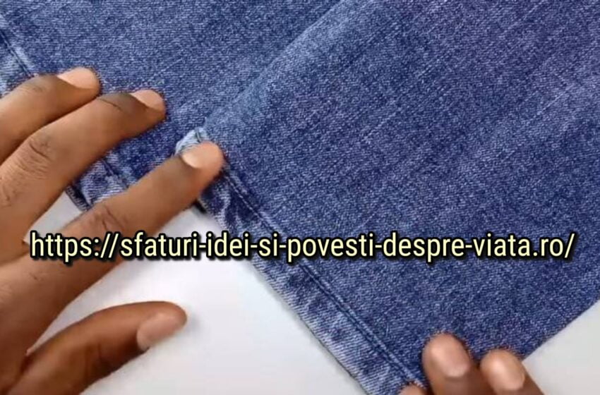  Scurtați blugii fără mașină de cusut – o tehnică simplă de cusut pentru începători