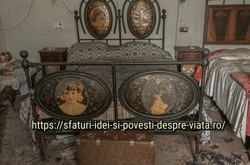  Am intrat într-o casă abandonată dintr-un sat și nu mă așteptam să găsesc acolo o capsulă a timpului. Totul este la locul lui: de la mobilier la ochelari lustruiti