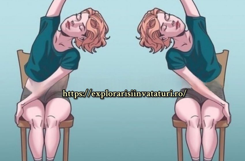  10 Exerciții pe scaun care te ajuta sa scapi de durerile de gât, spate și umeri