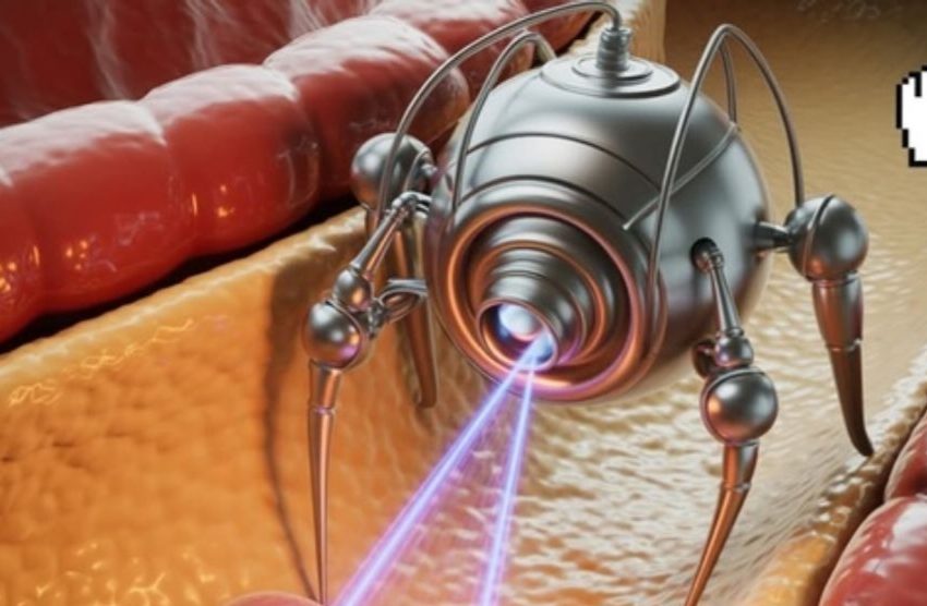  Un robot atât de mic încât încape în vârful unui fir de păr… iar misiunea sa este să spargă acele pietre din interior spre exterior.