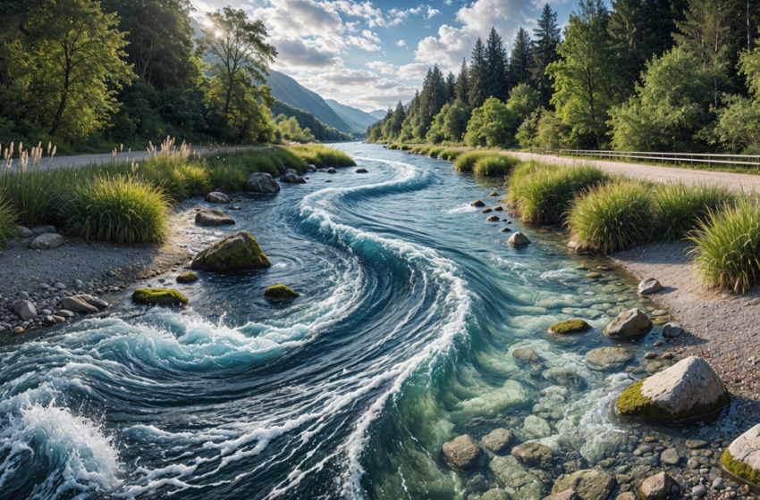  Un râu uimitor care curge uneori într-o direcție, alteori în cealaltă.