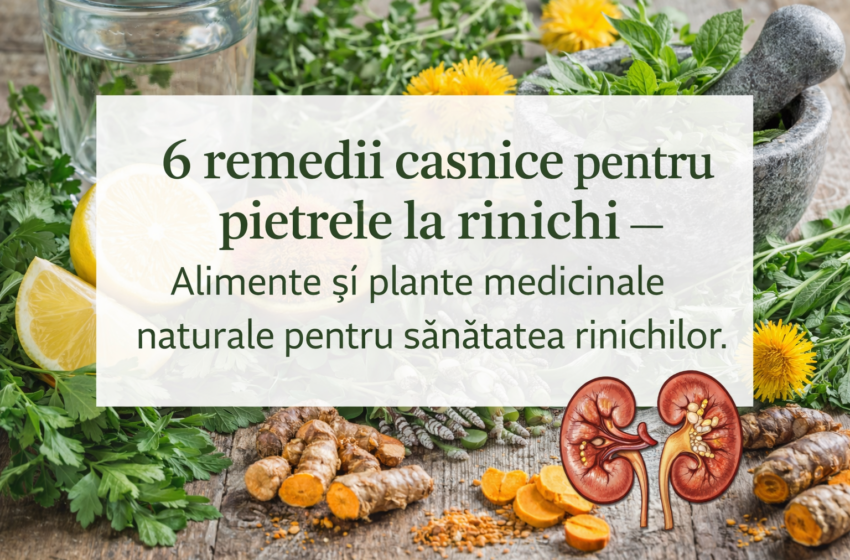  6 remedii casnice pentru pietrele la rinichi – Alimente și plante medicinale naturale pentru sănătatea rinichilor.